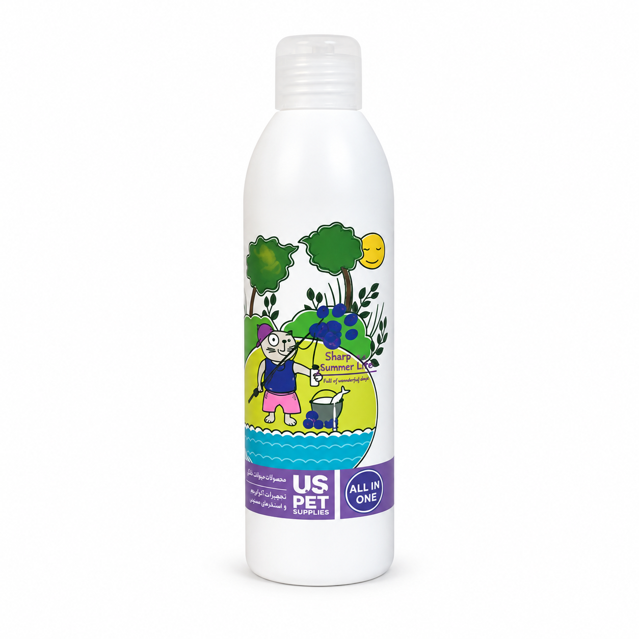 09c433ea-53df-4b1d-89dc-d5d29bf720ce شامپو مخصوص گربه یو اس پت با رایحه آلوئهورا US Pet Aloe Vera Cat Shampoo حجم ۳۰۰ میلیلیتر - Image 1
