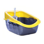 ظرف خاک گربه هپی پت طرح جورج لبه‌دار به همراه بیلچه Happy Pet George Cat Litter Tray with Rim & Scoop - Image 2