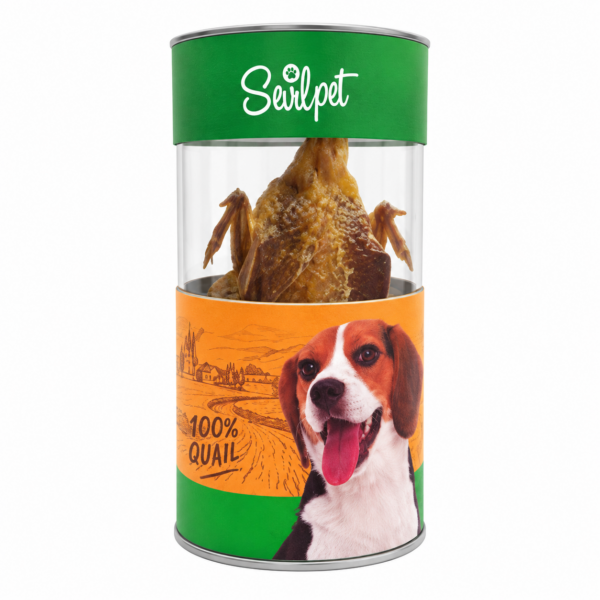 تشویقی طبیعی بلدرچین خشک‌شده سویل پت Sevilpet Dried Quail Dog Treat وزن ۸۰ گرم