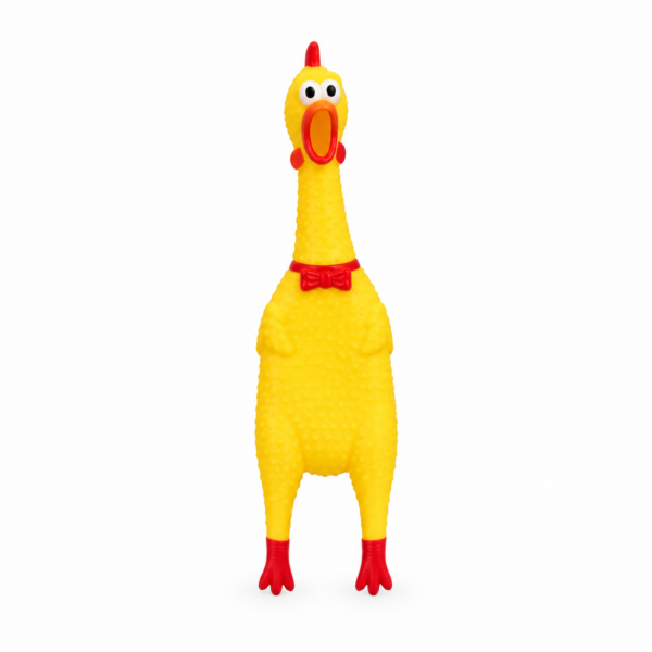 اسباب‌بازی سگ مدل مرغ نالان فشاری Large Squeaky Chicken Dog Toy سایز بزرگ