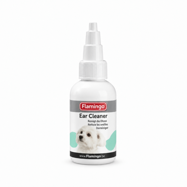 لوسیون گوش پاک‌کن سگ فلامینگو Flamingo Ear Cleaner for Dogs حجم 50 میلی لیتر