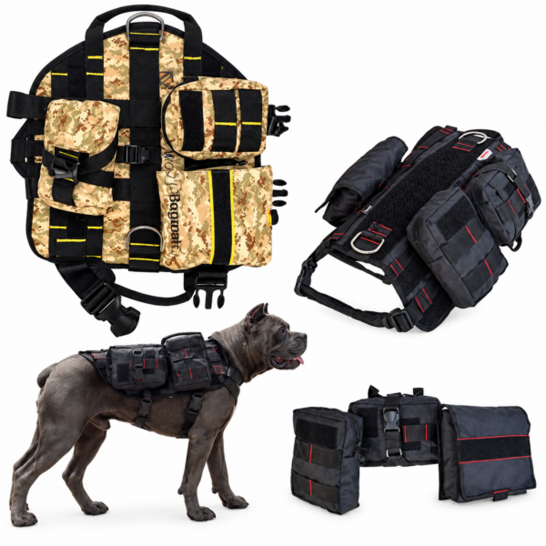 قلاده کتفی سگ بوگارت Bogart Military Dog Harness Set سایز XXL