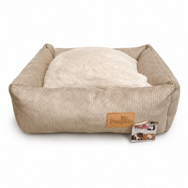جای خواب مستطیلی سگ و گربه مستر پنگوئن Mr. Panguin Rectangular Pet Bed رنگ کرم