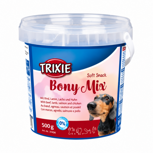 تشویقی نرم سگ تریکسی مدل Trixie Soft Snack Bony Mix Dog Treat وزن 500 گرم