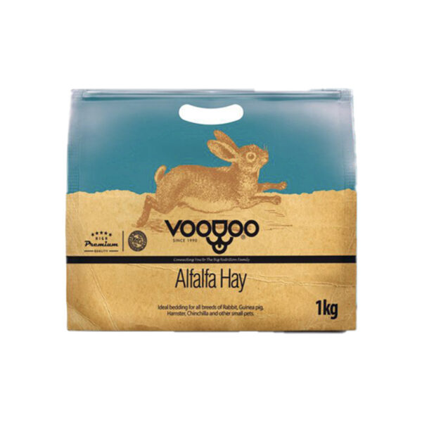 یونجه جوندگان وودو Voodooo Alfalfa Hay وزن ۱ کیلوگرم