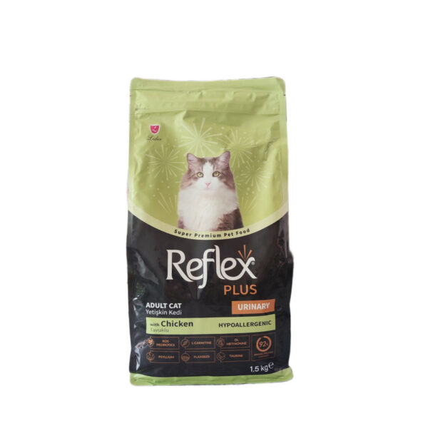 غذای خشک گربه یورینری با طعم مرغ رفلکس پلاس Reflex Plus Urinary With Chicken وزن 1.5 کیلوگرم