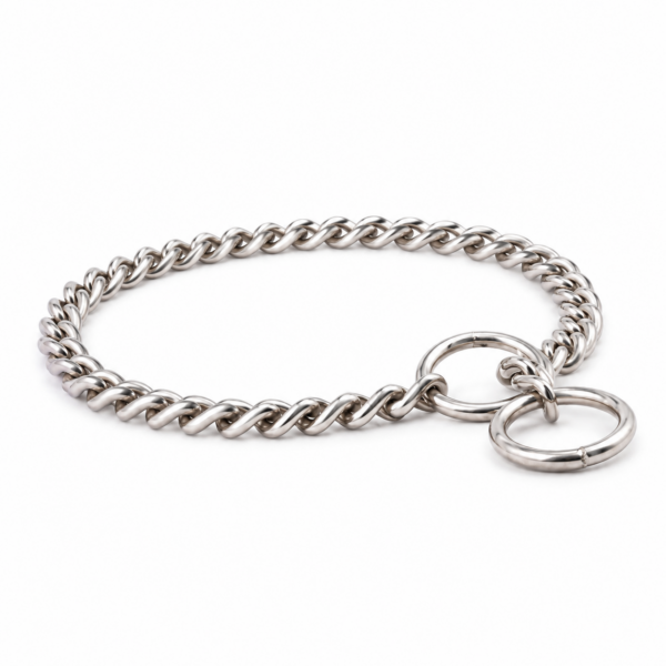 قلاده زنجیری تربیتی هامر K9 سایز اسمال K9 Hummer Training Chain Collar طول ۳۵ سانتی‌متر