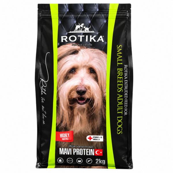 غذای خشک سگ بالغ نژاد کوچک روتیکا Rotika Small Breeds Adult Dogs وزن ۲ کیلوگرم