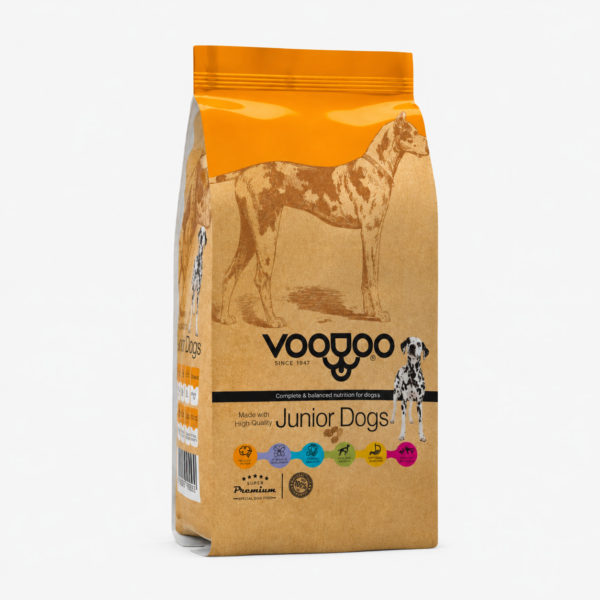 غذای خشک توله سگ وودو VooDoo Medium & Large Junior وزن 10 کیلوگرم