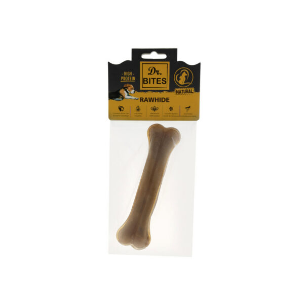 استخوان ژلاتینی سگ دکتر بایتس تشویقی و جویدنیDr. Bites Dog Treat Rawhide Bone تعداد 3 عدد
