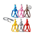 قلاده کتفی سگ ساده همراه با لید نیناپت  Ninapet Dog Step-in Harness with Lead سایز ۲