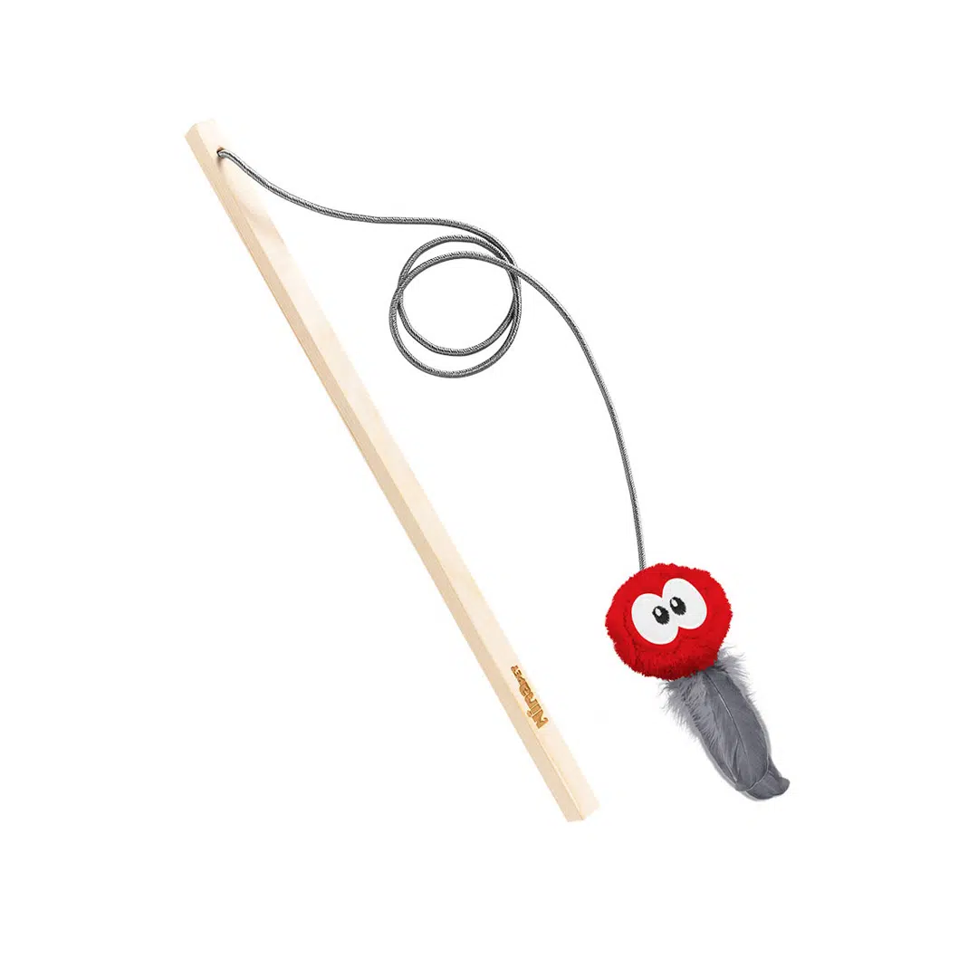 Ninapet-cat-fishstick-toy-micho-red.jpg چوب بازی مخصوص گربه مدل میچو نیناپت Ninapet fish stick cat toy Micho - Image 1