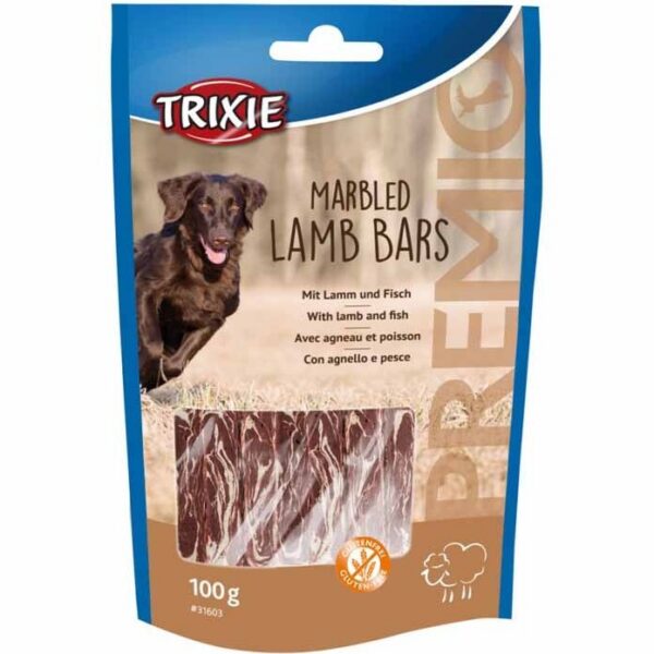 شویقی سگ تریکسی مدل marbled lamb bars وزن 100 گرم