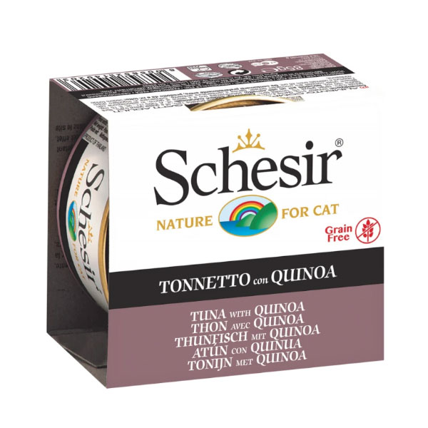 Schesir-Tuna-With-Quinoa کنسرو گربه شسیر با