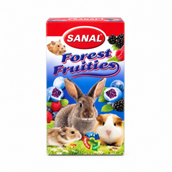 مکمل غذایی مولتی‌ویتامین مخصوص جوندگان سانال با طعم میوه‌های جنگلی Sanal Rodent Forest Fruities وزن 45 گرم