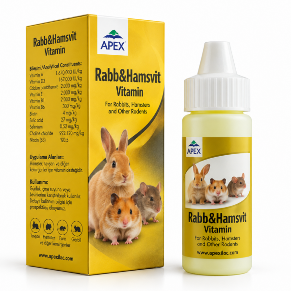 قطره مولتی‌ویتامین جوندگان اپکس Apex Rodent Multivitamin Drops حجم ۳۰ میلی لیتر