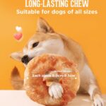 تشویقی دوناتی سگ پک ان پراید با طعم مرغ و و پوست گاو Pack'n pride Chewy Treats chicken & rawhide donut وزن 130 گرم - Image 3