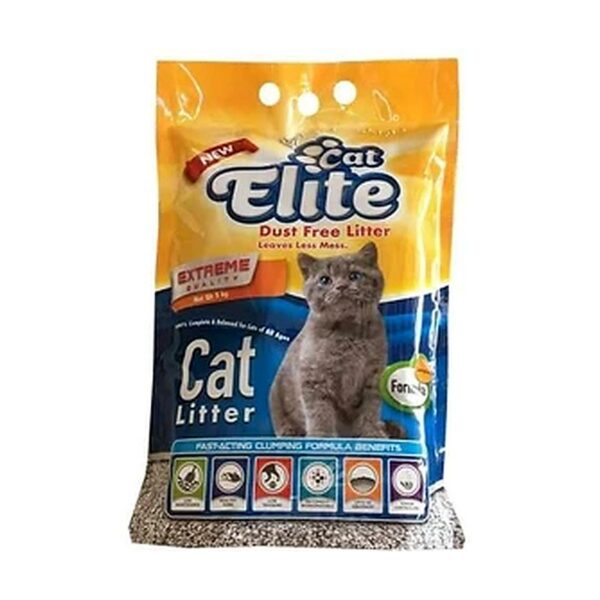 خاک گربه الیت مدل کربن اکتیو Cat Elite Activated Carbon Cat Litter وزن ۵ کیلوگرم