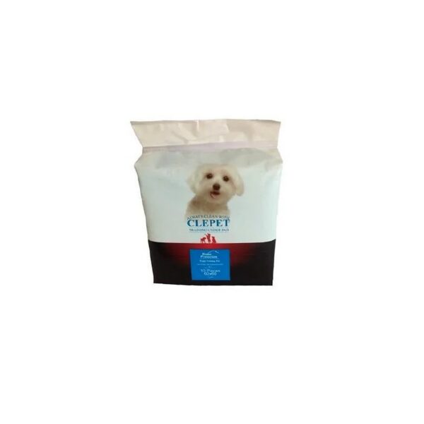 پد زیرانداز بهداشتی سگ و گربه کلپت سایز ۶۰×۶۰ سانتی‌متر Clepet Pet Underpads بسته ۱۰ عددی