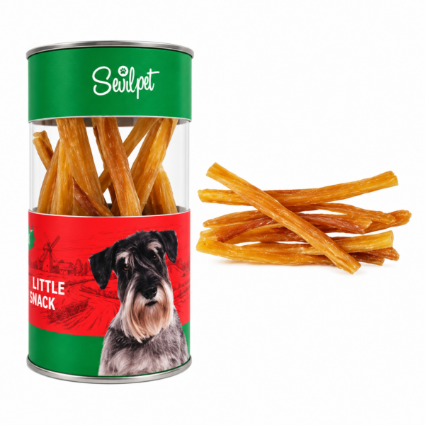 تشویقی طبیعی سگ مدل زردپی گوساله سویل پت Sevilpet Natural Cattle Tendon Snack وزن 140 گرم