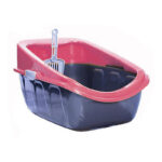 ظرف خاک گربه هپی پت طرح جورج لبه‌دار به همراه بیلچه Happy Pet George Cat Litter Tray with Rim & Scoop - Image 5