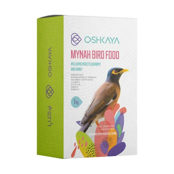 غذای مرغ مینا اوشکایا مدل ویژه Oshkaya Special Mynah Bird Food وزن ۱ کیلوگرم