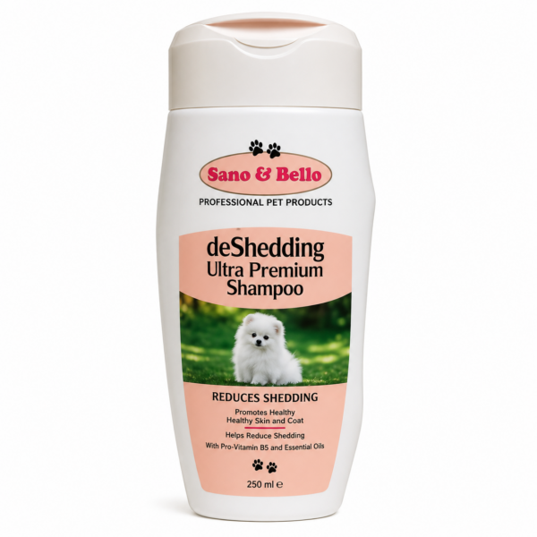 شامپو ضد ریزش موی سگ سانو اند بلو مدل Sano & Bello deShedding Shampoo حجم 250 میلی‌لیتر