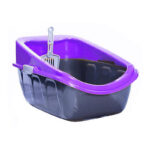 ظرف خاک گربه هپی پت طرح جورج لبه‌دار به همراه بیلچه Happy Pet George Cat Litter Tray with Rim & Scoop