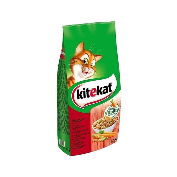 غذای خشک گربه بالغ کیت کت با طعم گوشت و سبزیجات KiteCat Adult Cat Dry Food Meat & Vegetables وزن ۱.۸ کیلوگرم