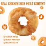 تشویقی دوناتی سگ پک ان پراید با طعم مرغ و و پوست گاو Pack'n pride Chewy Treats chicken & rawhide donut وزن 130 گرم - Image 4