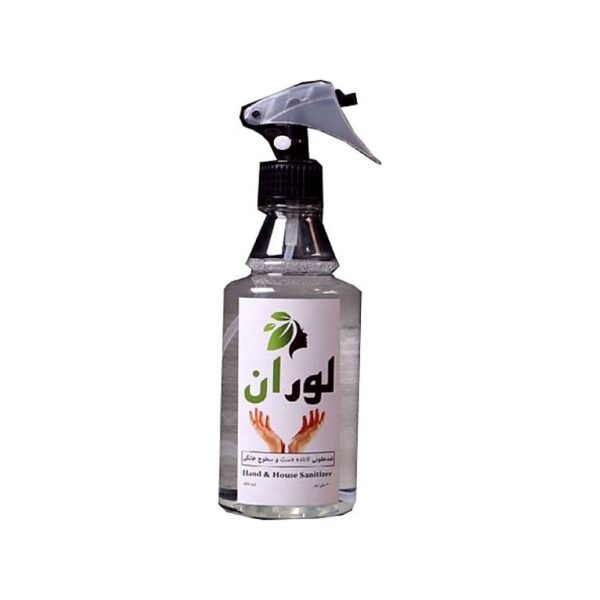 محلول ضدعفونی‌کننده غیرالکلی لوران Loran Alcohol-Free Sanitizer حجم ۴۰۰ میلی‌لیتر