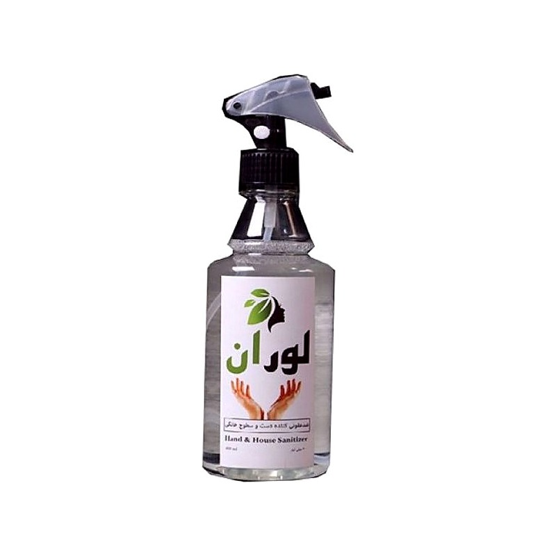 loran_hand_house_sanitizer_woocommerce محلول ضدعفونیکننده غیرالکلی لوران Loran Alcohol-Free Sanitizer حجم ۴۰۰ میلیلیتر - Image 1
