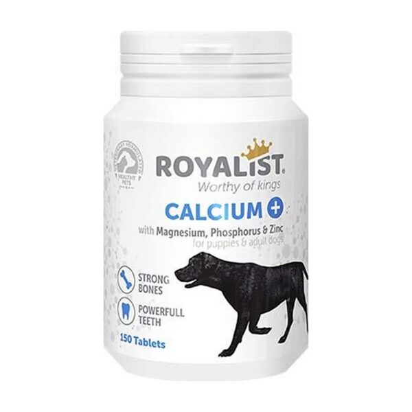 قرص کلسیم سگ رویالیست Royalist Calcium Supplement for Dogs بسته 150 عددی