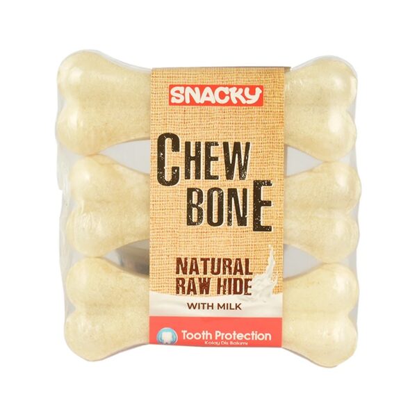 استخوان ژلاتینی سگ چیوبون Chewbone Gelatin Dog Bone سایز ۱۰ سانتی‌متر بسته ۳ عددی