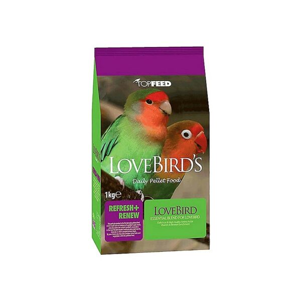 غذای خشک طوطی برزیلی تاپ فید TopFeed LoveBirds وزن 1 کیلوگرم