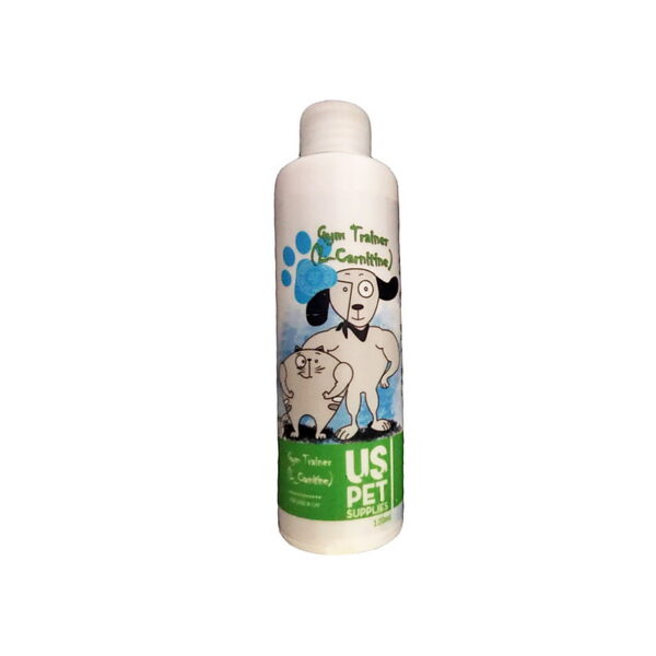 شربت ال-کارنیتین سگ و گربه یو اس پت US Pet L-Carnitine Syrup for Dogs & Cats حجم 120 میلی‌لیتر