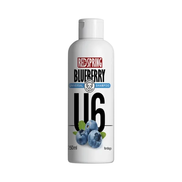 شامپو سگ رداسپرینگ با عصاره بلوبری Redspring Universal Shampoo U6 حجم 250 میلی لیتر