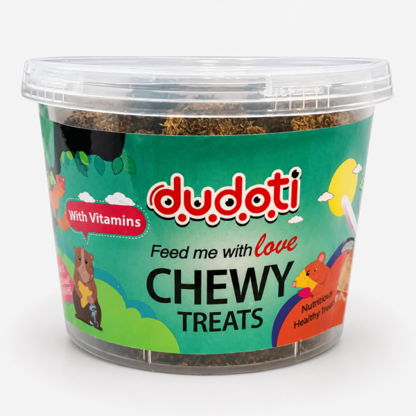 تشویقی جوندگان دودوتی با طعم موز و توت فرنگی Dudoti Rodents Treats With Banana & Strawberry Flavor وزن 70 گرم