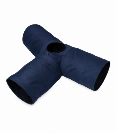 تونل بازی سه‌طرفه گربه رنگ سرمه‌ای Way Cat Tunnel Navy