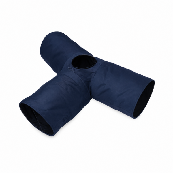 تونل بازی سه‌طرفه گربه رنگ سرمه‌ای Way Cat Tunnel Navy