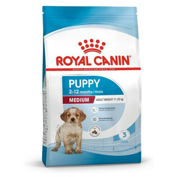 غذای خشک سگ رویال کنین مدل مدیوم پاپی Royal Canin Medium Puppy وزن ۴ کیلوگرم