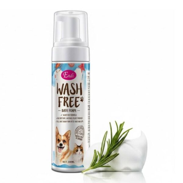 فوم حمام بدون نیاز به آبکشی حیوانات اندی Endi Wash Free Bath Foam حجم 150 میلی‌لیتر