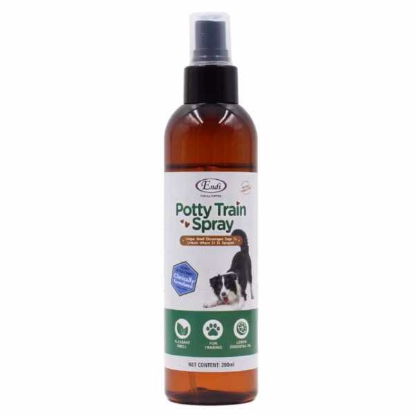 اسپری تعلیم ادرار سگ اندی Endi Potty Train Spray حجم 200 میلی لیتر