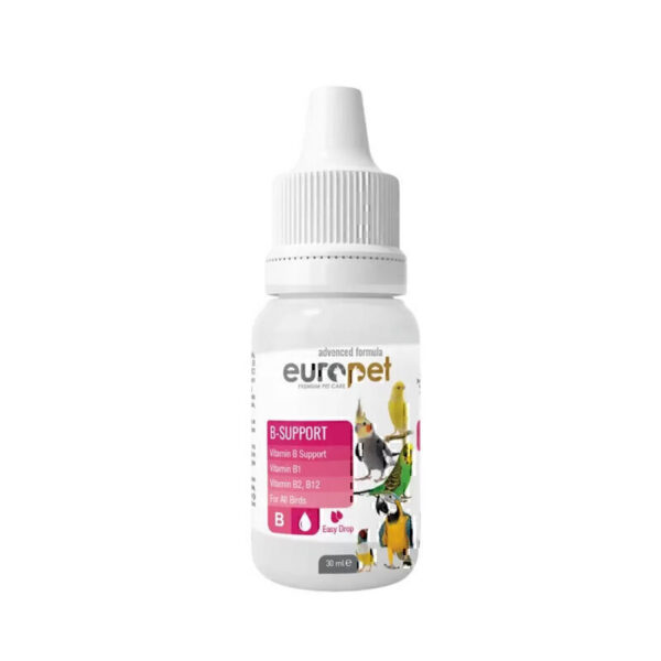 قطره و مکمل ویتامین B یوروپت مخصوص پرندگان Europet B-Support حجم 30 میلی لیتر