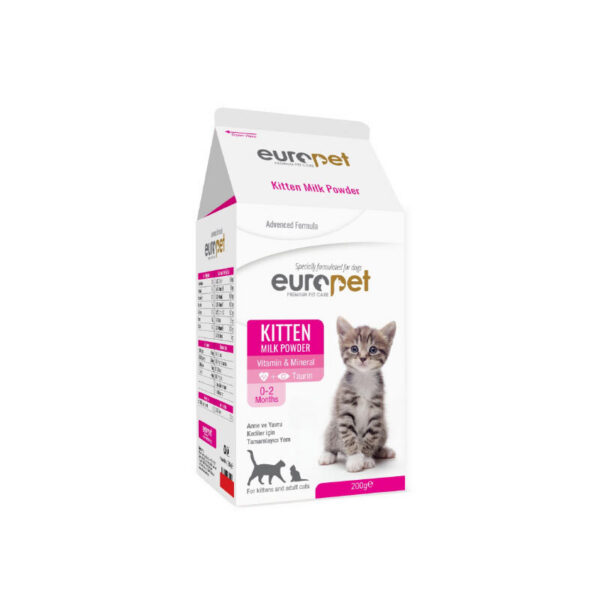 خرید شیر خشک گربه یوروپت Europet Cat Milk Powder وزن 200 گرم