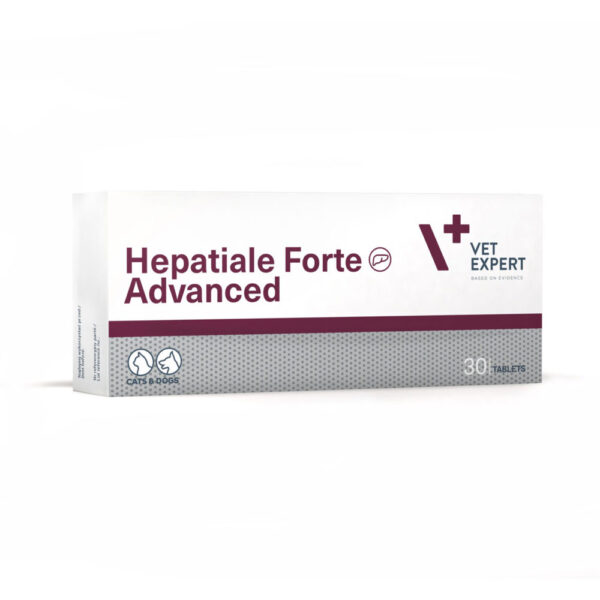 Hepatiale-Forte-Advanced-600x600 قرص سلامت کبد سگ و گربه وت اکسپرت Vet Expert Hepatiale Forte Advanced تعداد 30 عدد - Image 1