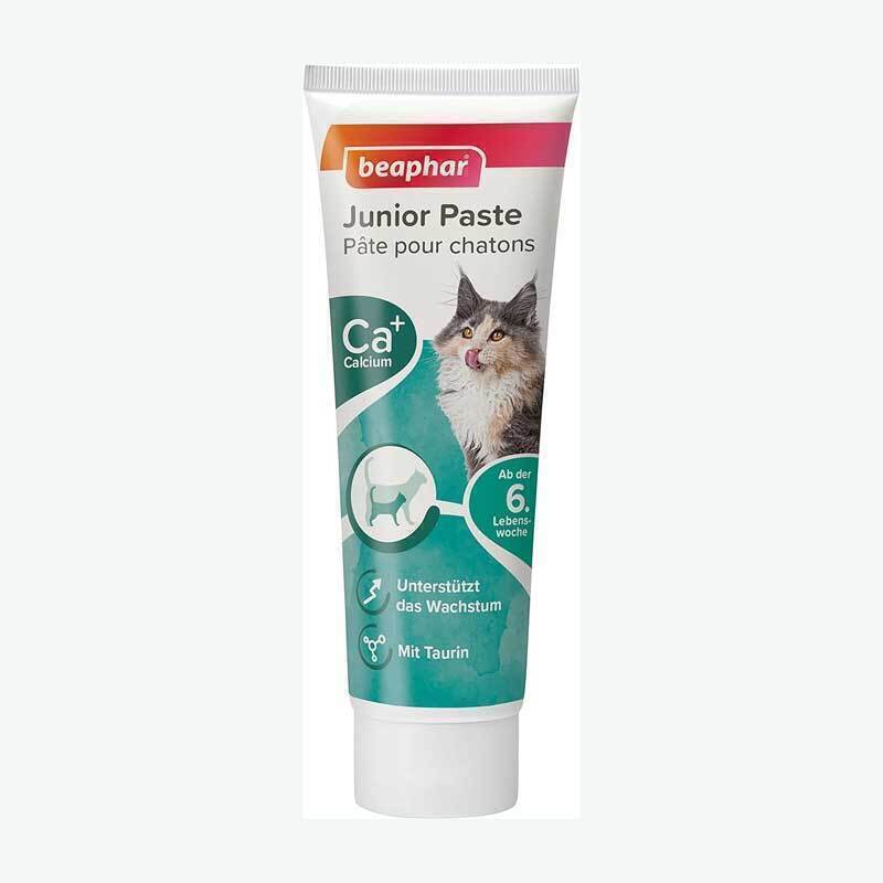 b5cb30d6c7454a91bdc0a3aee082296d (1) خمیر مولتی ویتامین بچه گربه بیفار Beaphar Junior Paste + Ca وزن 100 گرم - Image 1