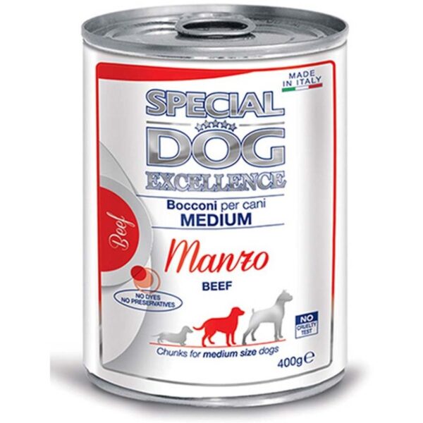 کنسرو سگ مونژه با طعم گوشت گوساله MONGE Dog Wet Food with Beef وزن 400 گرم