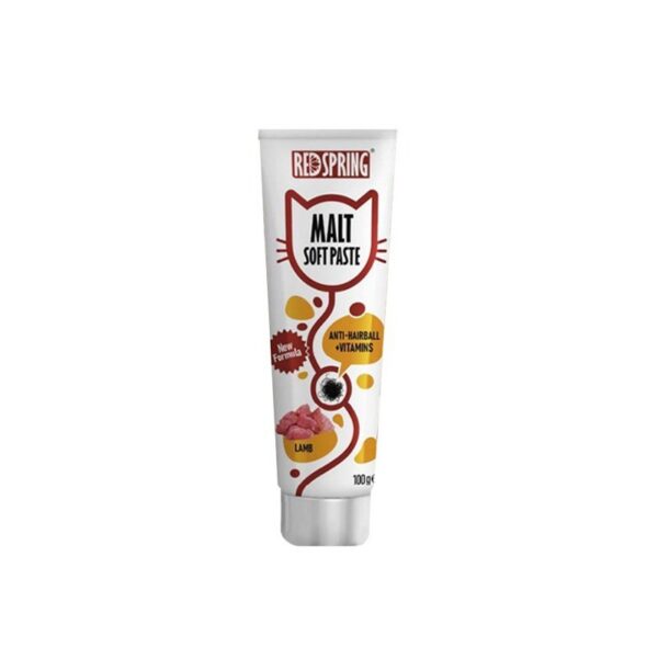 خمیر مالت گربه رداسپرینگ با طعم گوشت بره Redspring Malt Soft Paste Lamb وزن 100 گرم