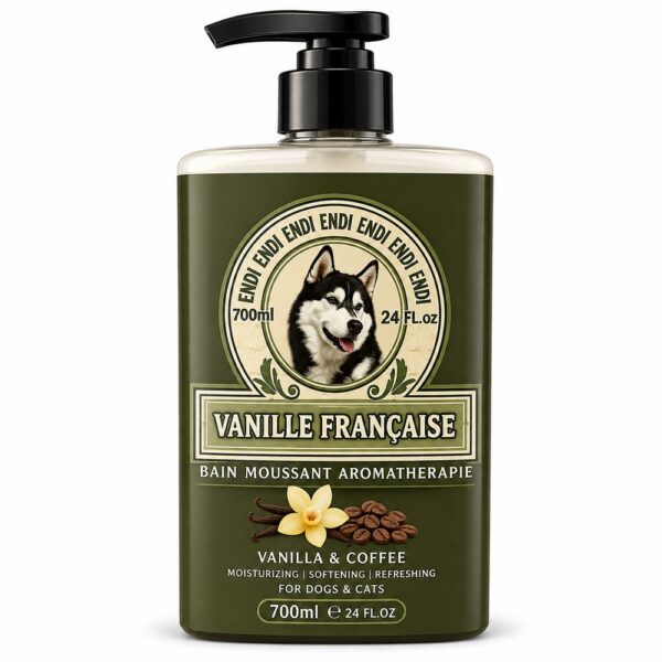 ماسک مو و نرم‌کننده سگ و گربه اندی با رایحه وانیل و قهوه Endi Vanille Française Hair Mask & Conditioner حجم 700 میلی لیتر
